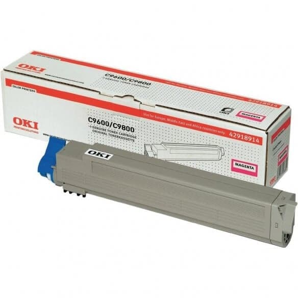 OKI cartouche de toner d'origine magenta 15000 pages pour C9600/C9800/C9850 - 42918914